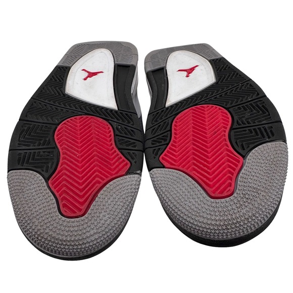 Air Jordan 4 Shoes Sneakers Retro GS Boys Size 6.5Y White Cement Grey 408452-103 - Picture 9 of 14